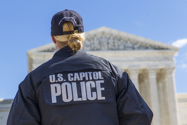 US Capitol Police at The Supreme Court
