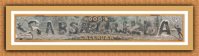 Hood's Calendar Cover Page 1891