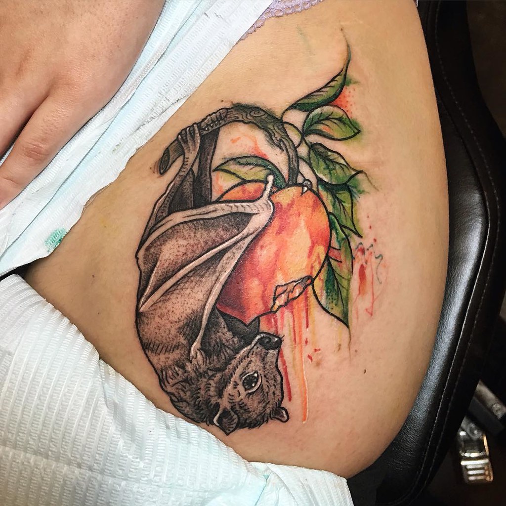 Peaches for Catherine Thanks Catherine peach peaches peachtattoo  peachtattoos peaches traditionaltattoo traditionaltattoos  Instagram