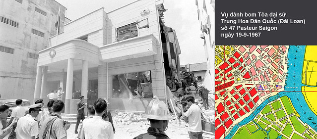 SAIGON 1967 - Bombing Republic Of China's Embassy - Vụ đánh bom Tòa Đại sứ Trung Hoa Dân Quốc (Đài Loan) tại số 47 Pasteur ngày 19-9-1967
