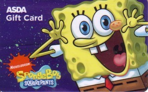 ASDA Walmart UK SpongeBob SquarePants Gift Card