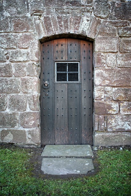 DSC_6944 copy:Muthill ancient church belfry door