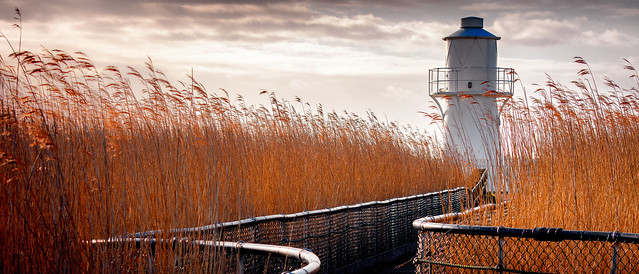 East Usk Lighthouse, Newport, Wales, UK.