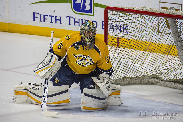 Protecting the Net - Nashville Predators Pekka Rinne