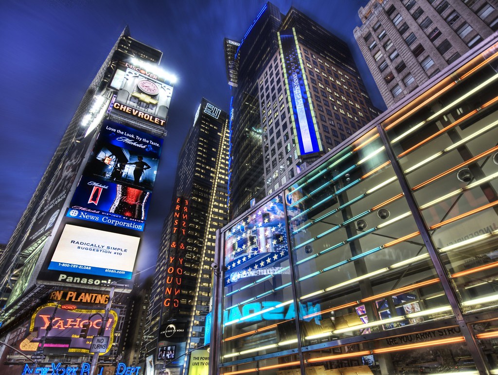 The Flag of Times Square by Trey Ratcliff