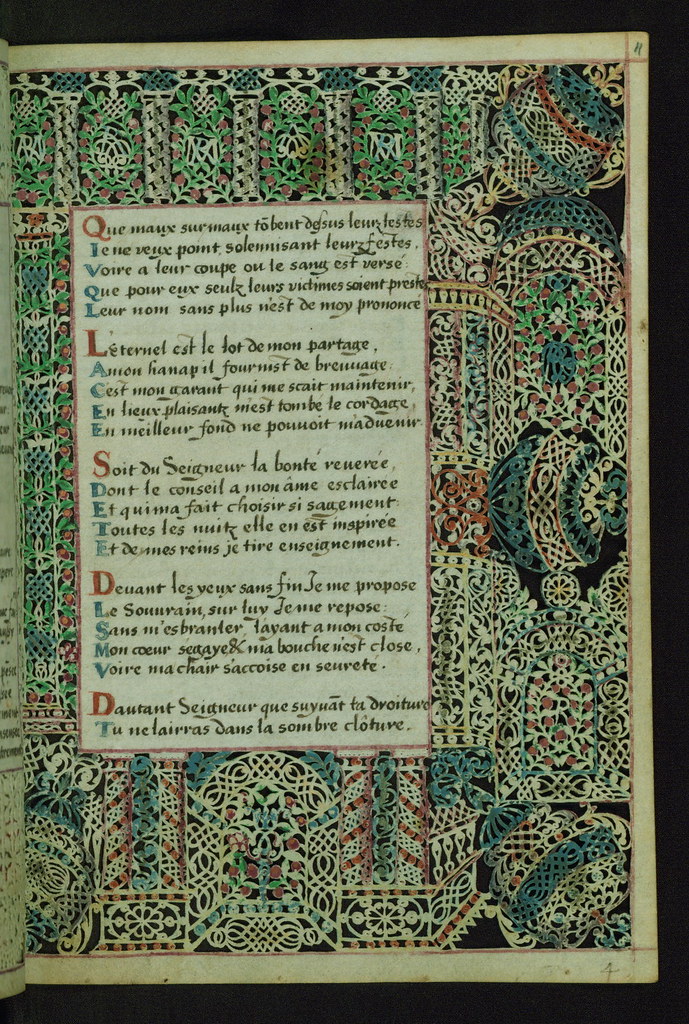 Lace Book of Marie de' Medici, Lace margins, Walters Manuscript W.494, Folio 11r