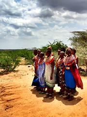 Lovely day being greeted by these Samburu women.