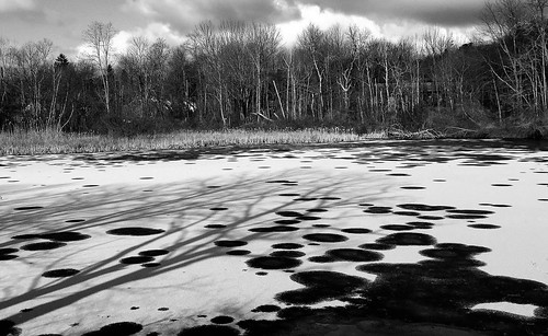 winter blackandwhite snow ice water landscape pond shadows atmospheric odc iphone6