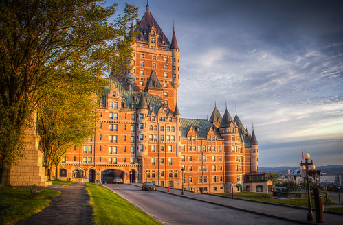 quebec canada quebeccity lechateaufrontenac sunrise earlymorning cans2s hdrquebec