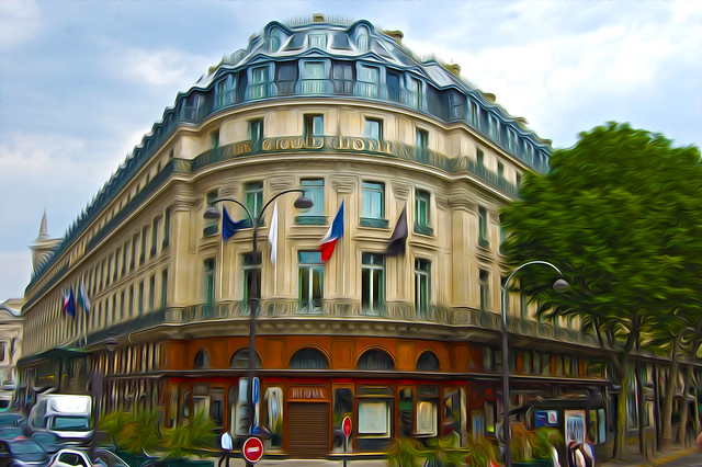 Le Grand Hotel - Paris, France - Oil Painting