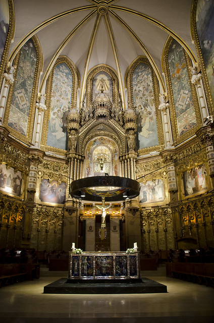 The Altar, Santa Maria de Montserrat, Montserrta Barcelona