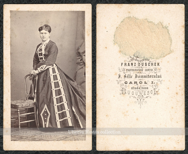 Lady in visiting dress by Franz Duschek (Bucharest)