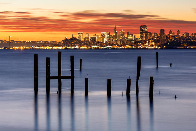 December SF Dawn from Sausalito