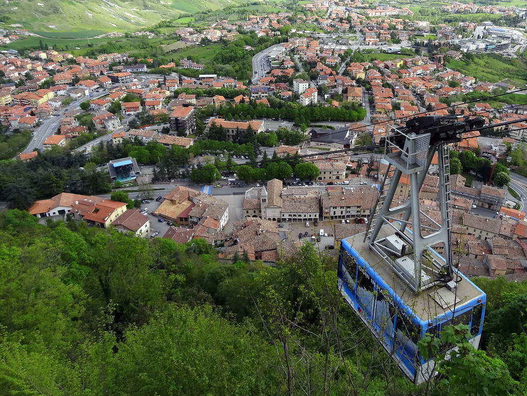 Cable car in the City of San Marino