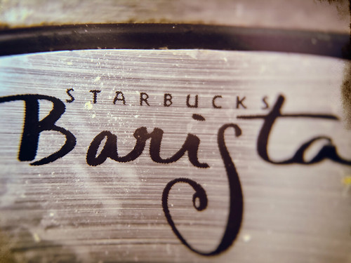 old macro apple coffee typography words phone dirty stained starbucks worn scratched hmm barista grinder iphone coffeegrinder x21 macromonday iphoneography hbmike2000 olloclip iphone6splus promacrolens