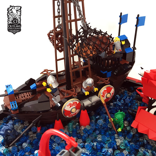 sea monster dragon lego lands ambush sorcerer drakk roawia