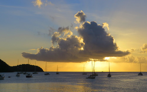 sunset sky clouds sundown dusk himmel wolken ciel caribbean sailboats nuages stlucia boozecruise caraïbes sunsetcruise karibik voiliers saintlucia segelboote rodneybay couchedesoleil sonnentergang