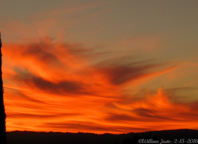 A Fiery Sunset Sky Tonight (2-15-16) Photo #2