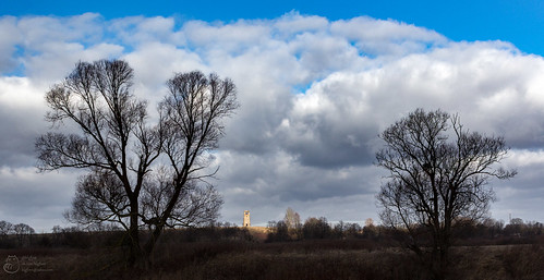 bismarcktower cloud insrerburg landscape sky skyline tree winter башнябисмарка горизонт дерево зима небо облако пейзаж черняховск