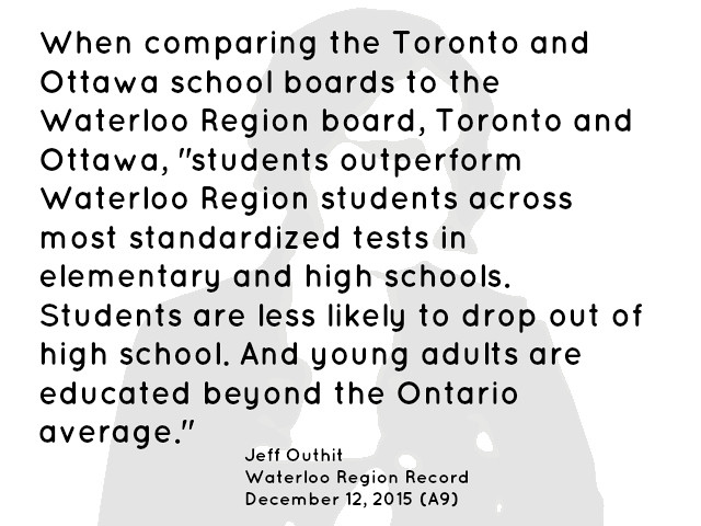 Educational Postcard: WRDSB vs. Ottawa and Toronto