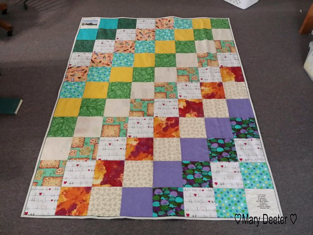 Lindsey ' s quilt made by Mary Lu Wilson