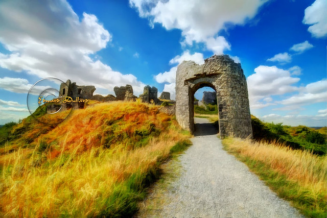 The rock of Dunamase. County Laois, Ireland.