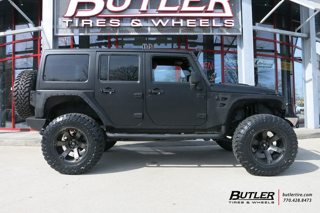 Matte Black Jeep Wrangler with 20in Fuel Beast Wheels and … | Flickr