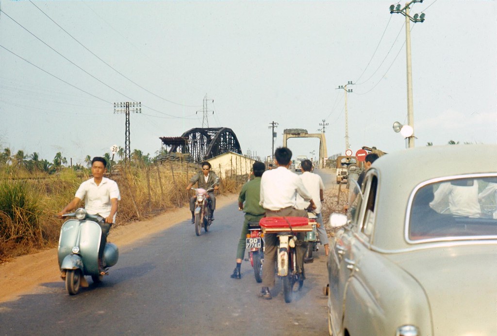 Vietnam 1969 - Photo by Bernie - On the road from Bien Hoa to Siagon.