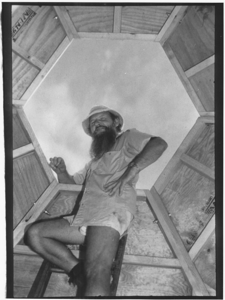 Paul in top of Cupola (1) - Darwin Dome, c. Aug 1989
