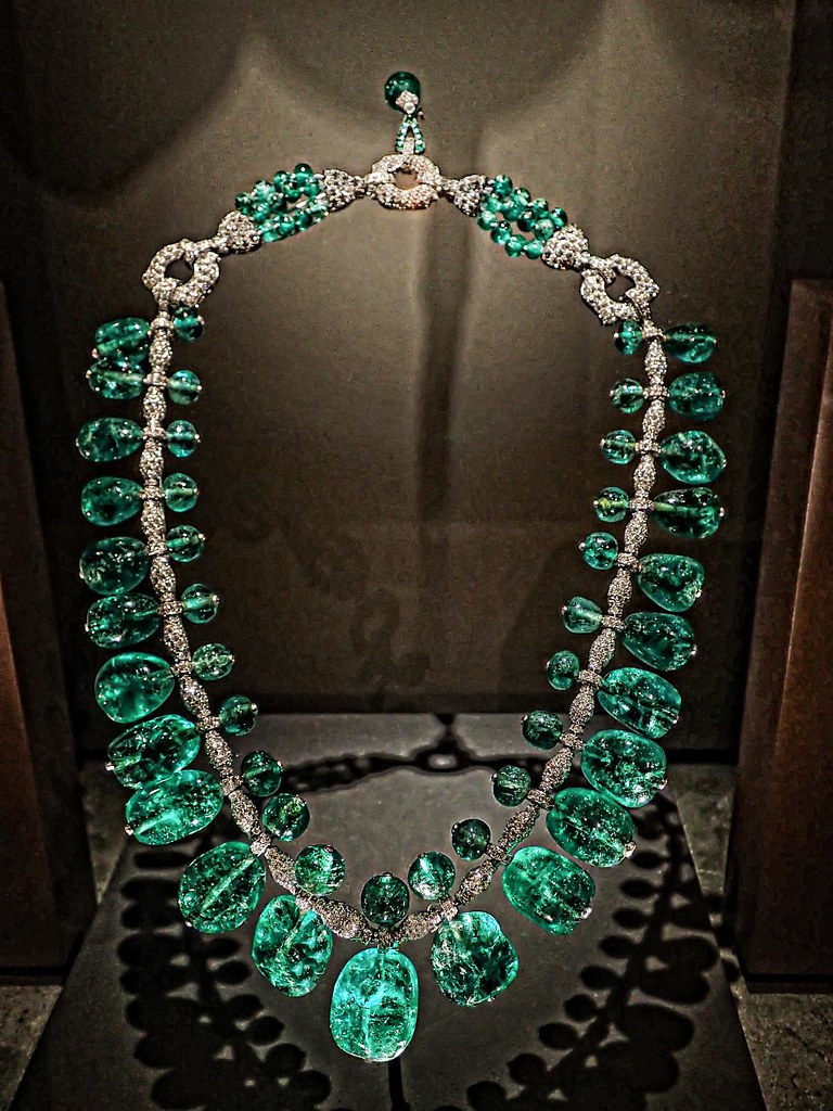 Art deco Indian Emerald Necklace designed by Cartier 1928-… | Flickr