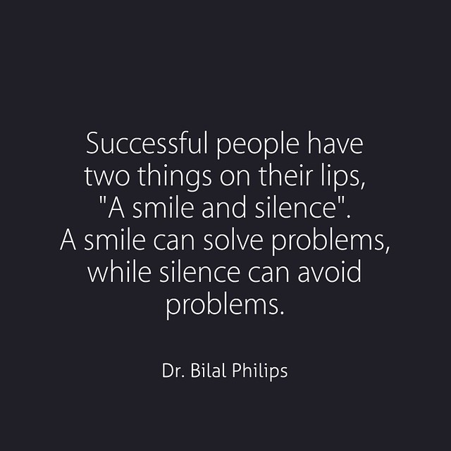 Successful people have two things on their lips, 