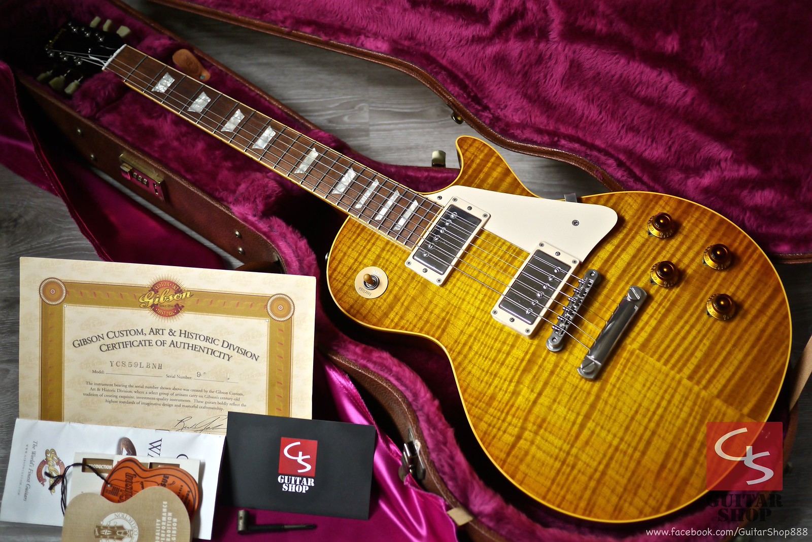 嚴選紋路Gibson 1999 Custom Shop 1959 Reissue R9 Burst Killer Top | Flickr