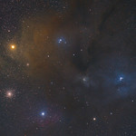 Antares - Rho Ophiuci Complex (new version) Re-edit of this old photo taken with my non-astro-mod Nikon D800E, where I simply pushed things harder than previously.

Stack of 6 x 2-minute exposure @ 1000ISO, and 3 x 4-minute @ 800ISO, at 300mm focal length.