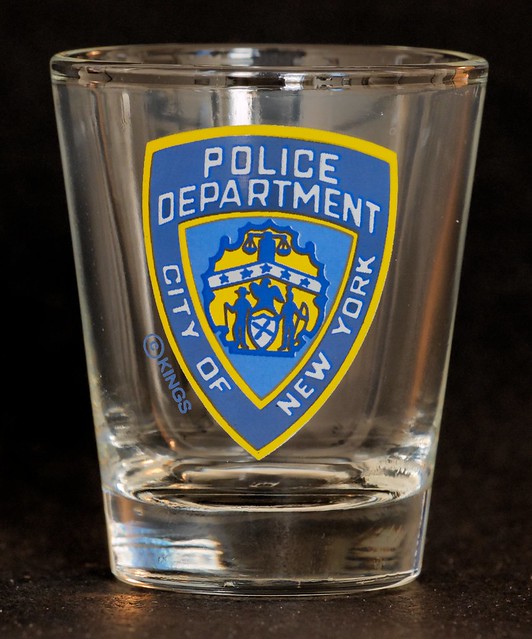 NYPD shot glass