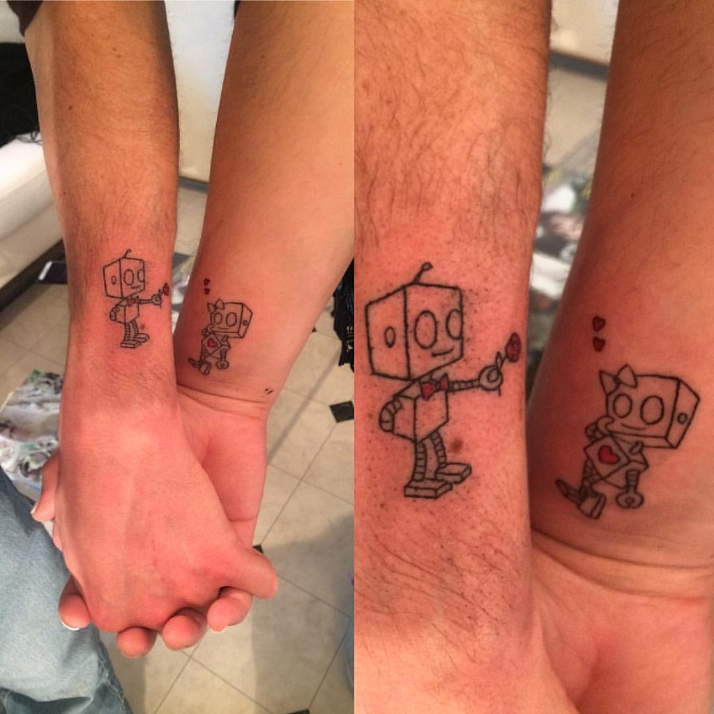 Robot tattoo  Tattoogridnet