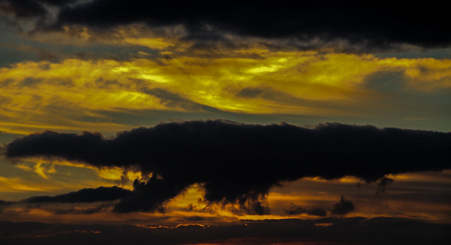 Coucher de soleil en hiver