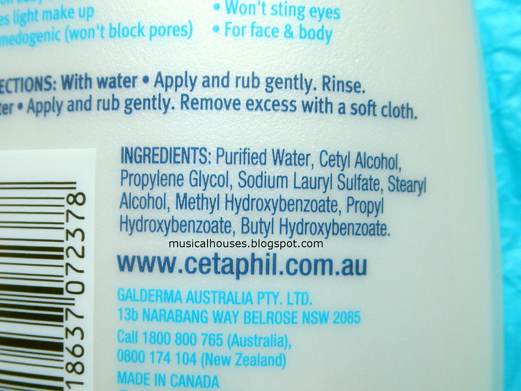 Cetaphil Gentle Cleanser Ingredients | musicalhouses.bl… Flickr