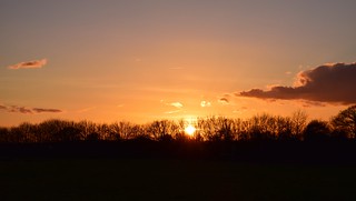 Sunset in Somerset.