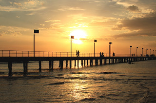 Pier and sunset