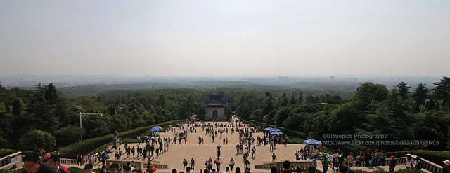 Nanjing, Mausoleum of Dr. Sun Yat-sen, view to Nanjing
