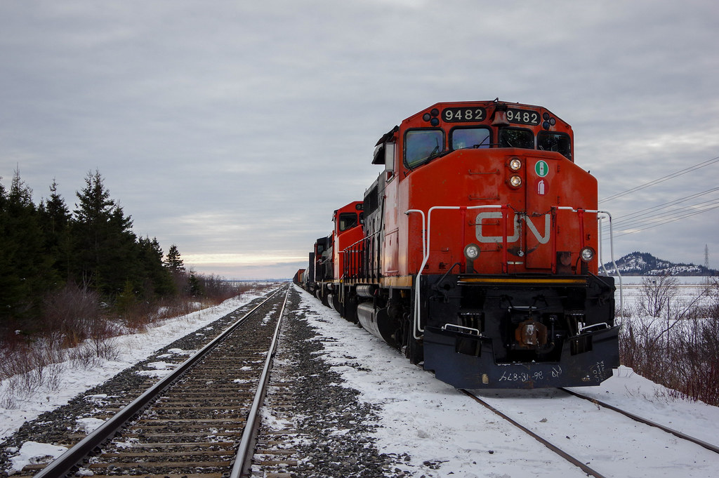 CN 9482 @ La Pocatière,QC | Eastbound X403 bound for Mont-Jo… | Flickr