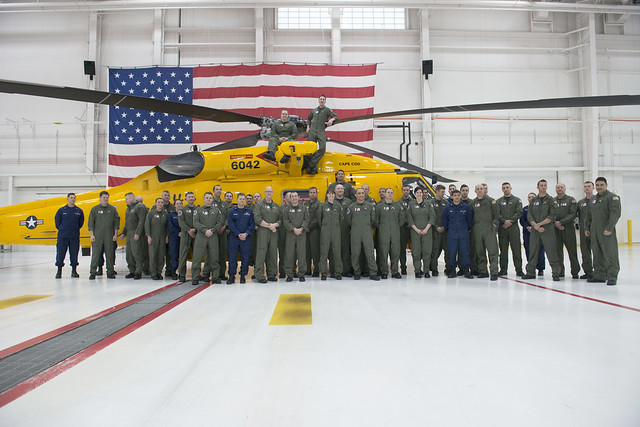 Coast Guard Air Station Cape Cod unveils throwback painted MH-60