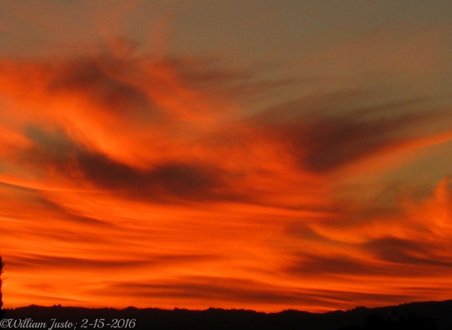 A Fiery Sunset Sky Tonight (2-15-16) Photo #1
