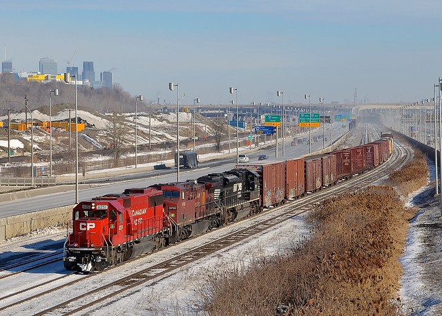 CP SD60 on the CN Montreal sub
