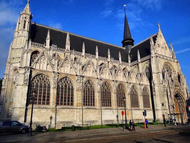 Notre Dame du Sablon church in Brussels, Belgium