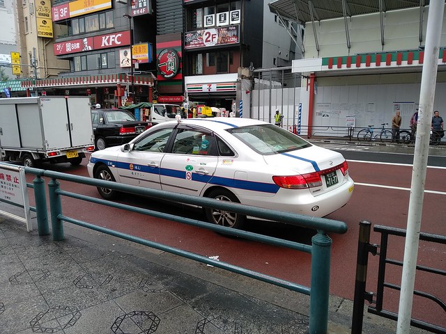 Japanese Hyundai Grandeur taxi, Taito, Tokyo, Japan.