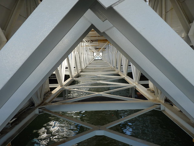 Under the bridge in Lisbon