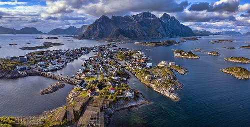 lofoten henningsvaer norway nature aerial drone blue clouds cloud landscape mountain mountainscape outdoors outdoor panorama reflection rock rocks ripples sony sky wimvandem water sea ocean djimavicpro abigfave greatphotographers simplysuperb absolutelystunningscapes