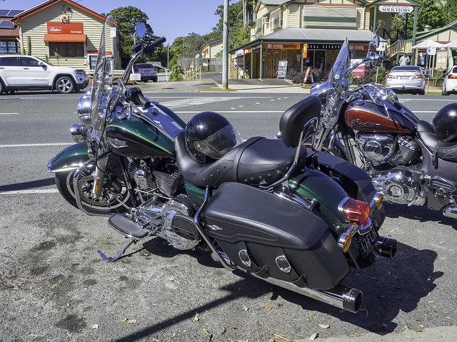 2016 Harley Davidson FLHR Road King seen at Rick's Garage, Palmwoods Qld