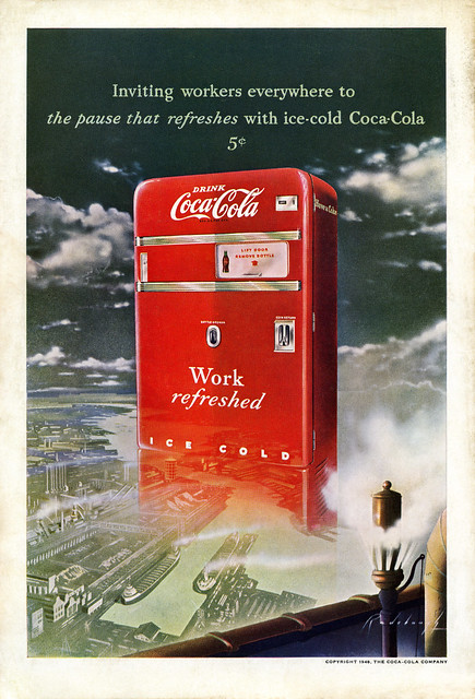 Vintage Coca Cola ad • 1948